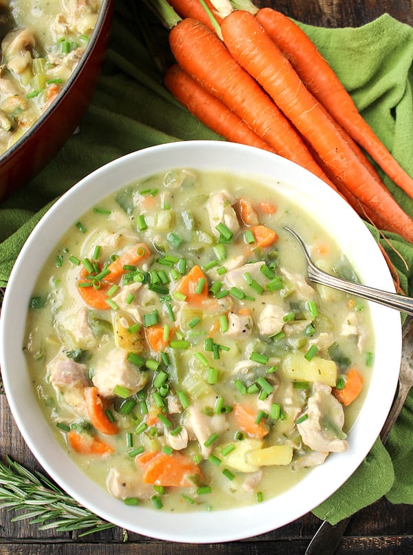 Paleo Chicken Pot Pie Soup: Healthy, Dairy-Free & Gluten-Free